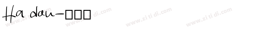 Ha dou字体转换